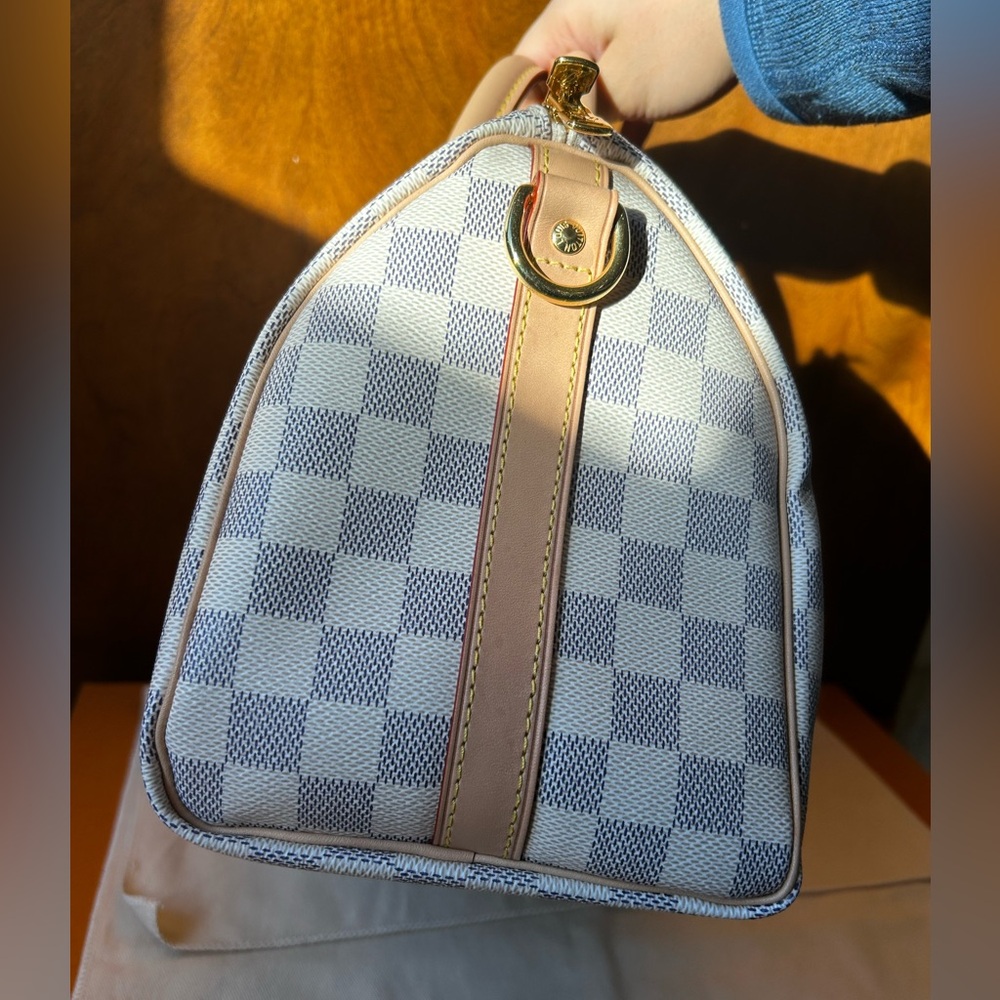 Louis Vuitton Speedy 25 Bandoulière Damier Azur – Excellent – Full Set - Picture 12 of 16